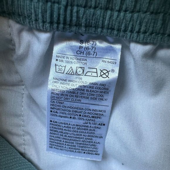 Lot of 2 Old Navy Kids Size Small 6-7 Drawstring Corduroy Shorts Tie Dye, Blue - Picture 10 of 10